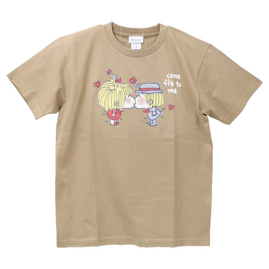 水森亜土 Tシャツ レディース T-SHIRTS キス サファリ ワタナベ