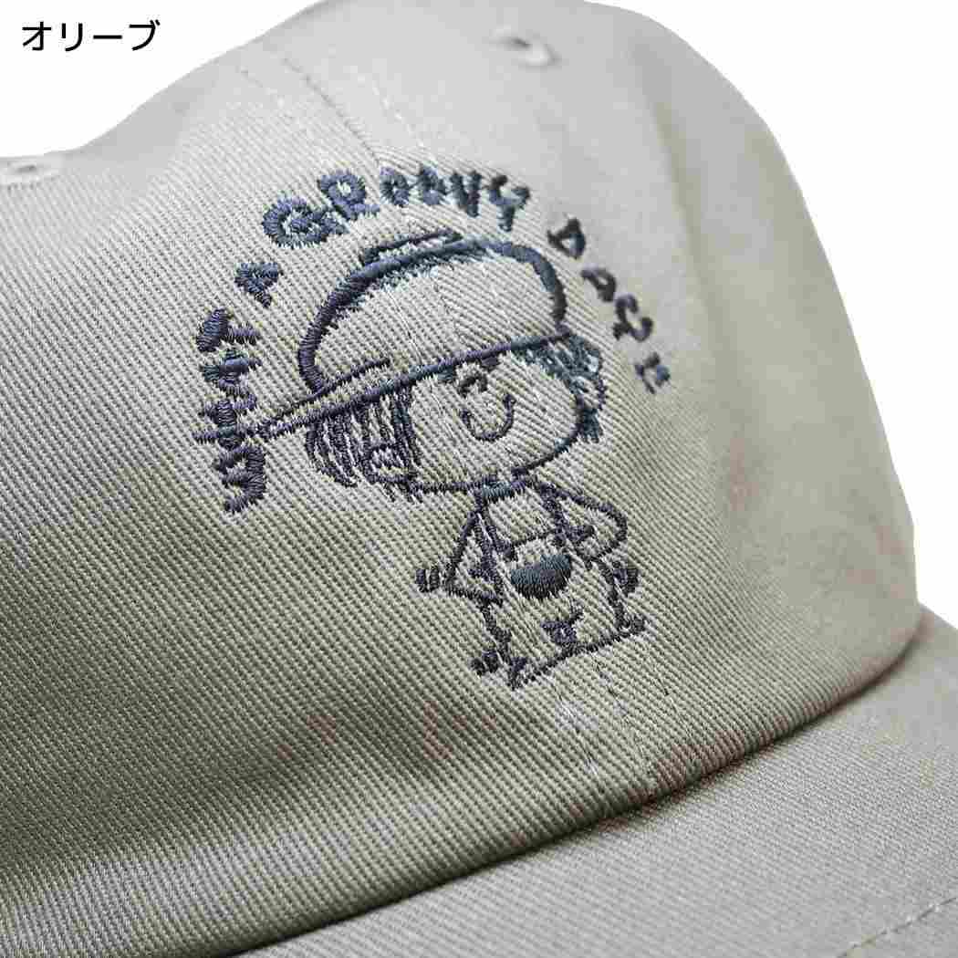 水森亜土 帽子 キャップ オトコノコ オリーブ ワタナベ