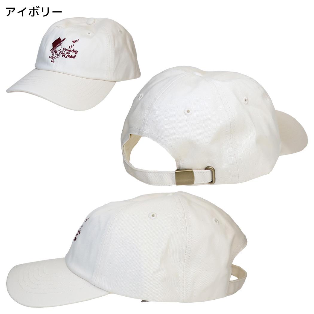 水森亜土 帽子 キャップ オンナノコ アイボリー ワタナベ