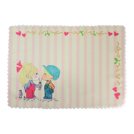 水森亜土 ランチクロス ランチョンマット フタリ ワタナベ キッチン雑貨 キャラクター グッズ メール便可 シネマコレクション