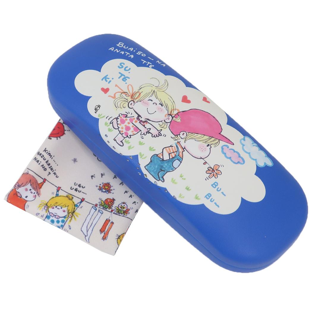 水森亜土 眼鏡ケース メガネケース フタリ ワタナベ ハードタイプ キャラクター グッズ シネマコレクション
