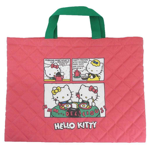 ハローキティ レッスンバッグ キルティングバッグ 50th コミック サンリオ ワタナベ ジュニアお稽古かばん 新学期準備雑貨 女の子 キャラクター グッズ メール便可 シネマコレクション