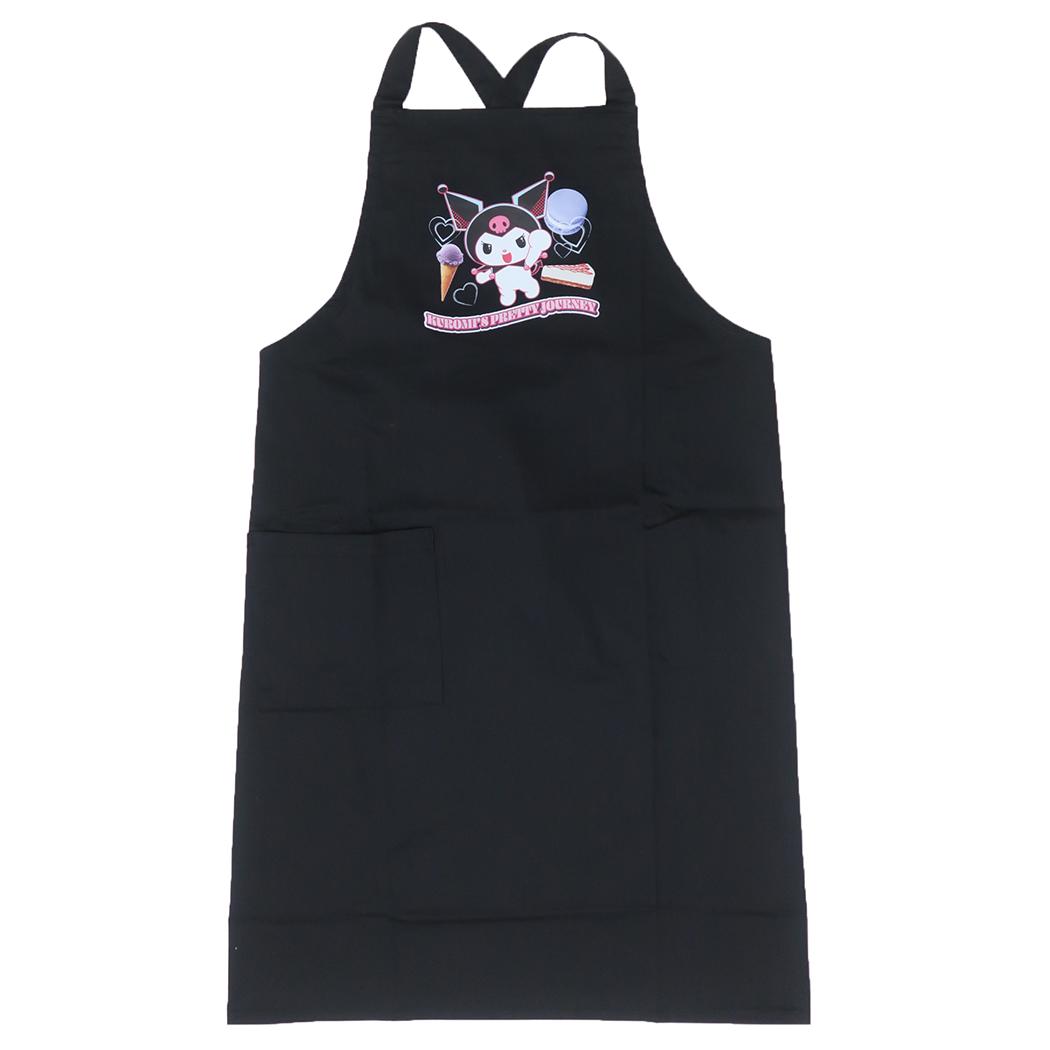 クロミ エプロン カフェエプロン ショートアニメデザイン サンリオ ワタナベ キッチン雑貨 料理 家事 キャラクター グッズ メール便可 シネマコレクション