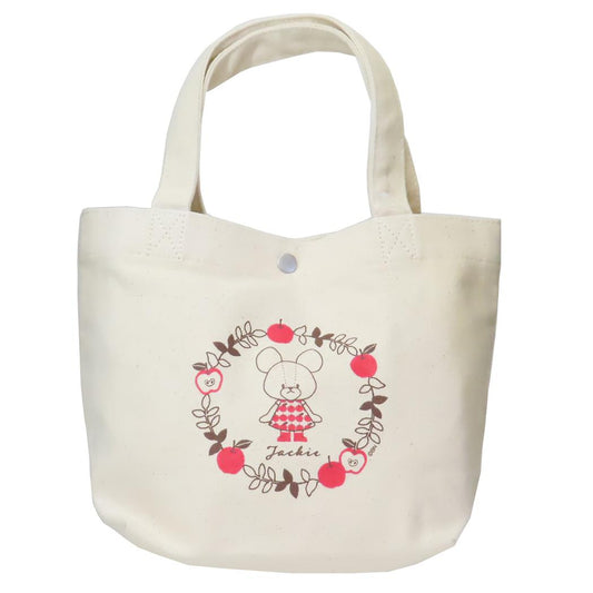くまのがっこう ランチバッグ ランチトートバッグ りんご ワタナベ お弁当かばん ミニトート 絵本キャラクター グッズ メール便可 シネマコレクション