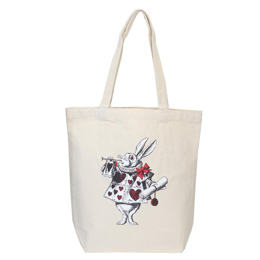 マクミランアリス トートバッグ カラートート 白ウサギ NL ワタナベ 手提げかばん キャラクター グッズ メール便可 シネマコレクション