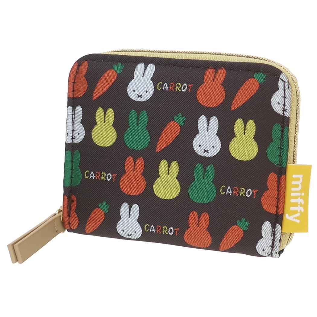 ミッフィー ミニマル財布 miffy　ジャガードミニウォレット CARROT ディックブルーナ ワタナベ ギフト雑貨 絵本キャラクター グッズ メール便可 シネマコレクション