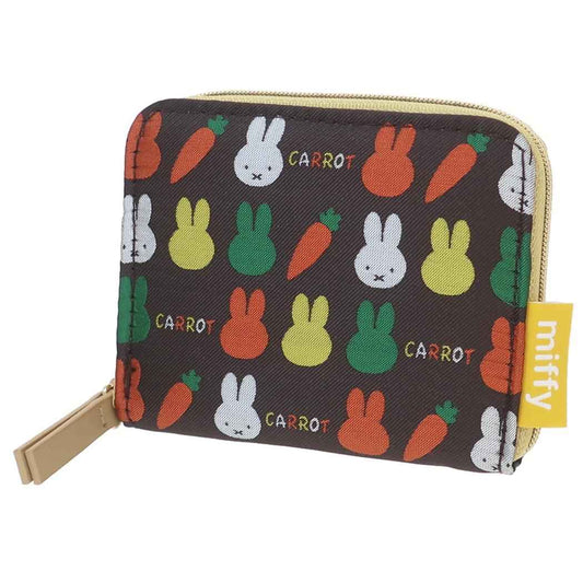 ミッフィー ミニマル財布 miffy　ジャガードミニウォレット CARROT ディックブルーナ ワタナベ ギフト雑貨 絵本キャラクター グッズ メール便可 シネマコレクション