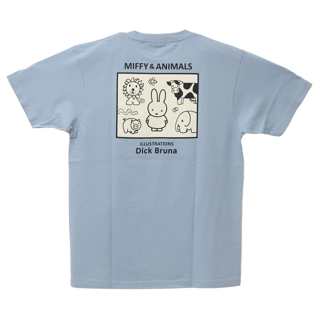 ミッフィー Tシャツ MIFFY ＆ ANIMALS Lサイズ ディックブルーナ ワタナベ ファッション 絵本キャラクター グッズ メール便可 シネマコレクション
