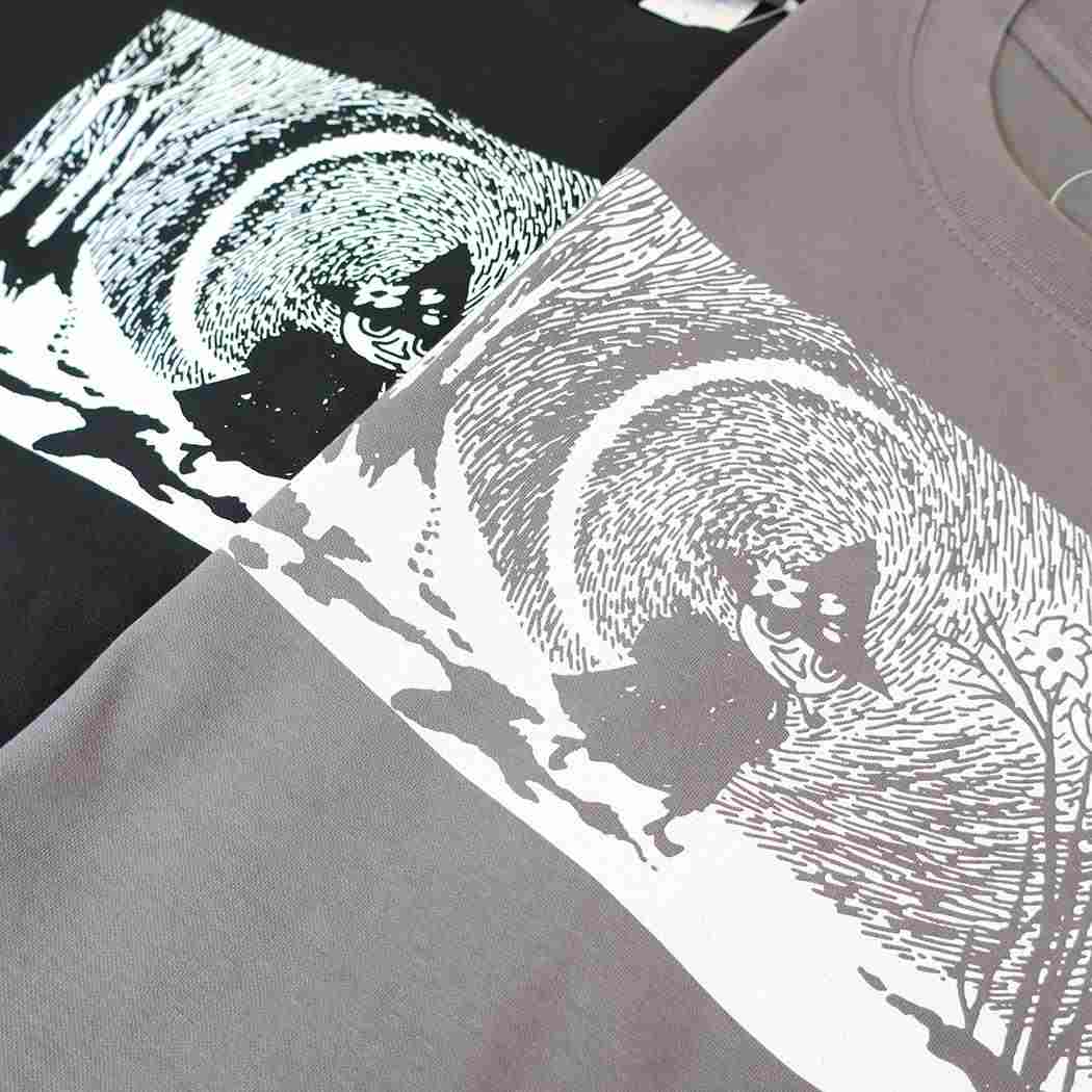 ムーミン Tシャツ ドライクールタッチ T-SHIRTS スナフキン セメント 北欧 ワタナベ
