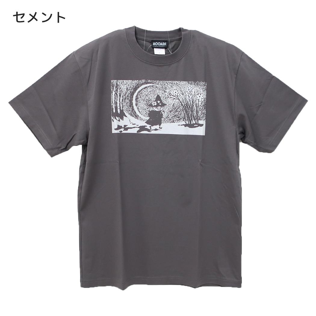 ムーミン Tシャツ ドライクールタッチ T-SHIRTS スナフキン セメント 北欧 ワタナベ