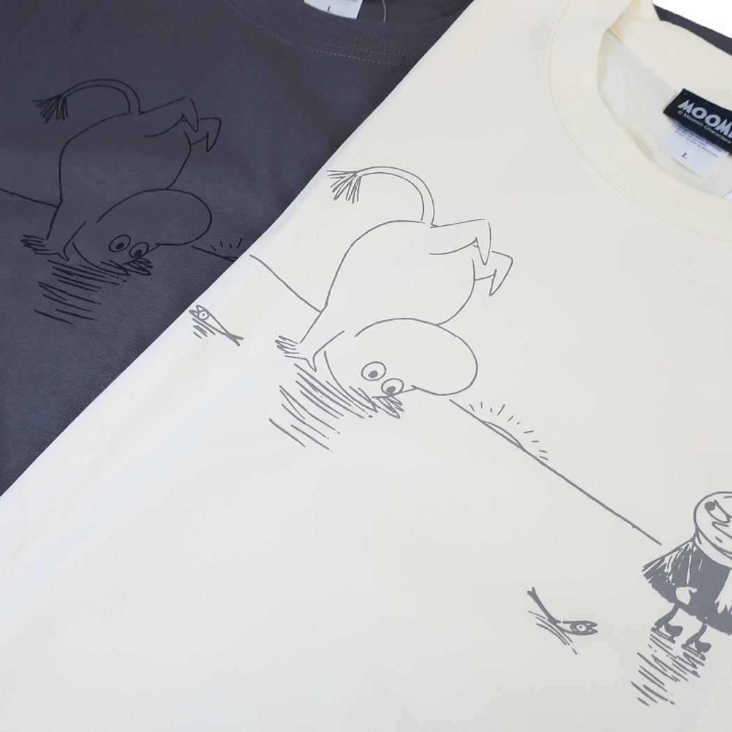 ムーミン Tシャツ ドライクールタッチ T-SHIRTS さかだち アイボリー 北欧 ワタナベ