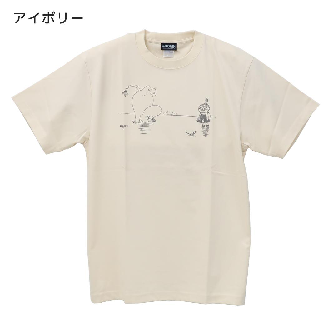 ムーミン Tシャツ ドライクールタッチ T-SHIRTS さかだち アイボリー 北欧 ワタナベ