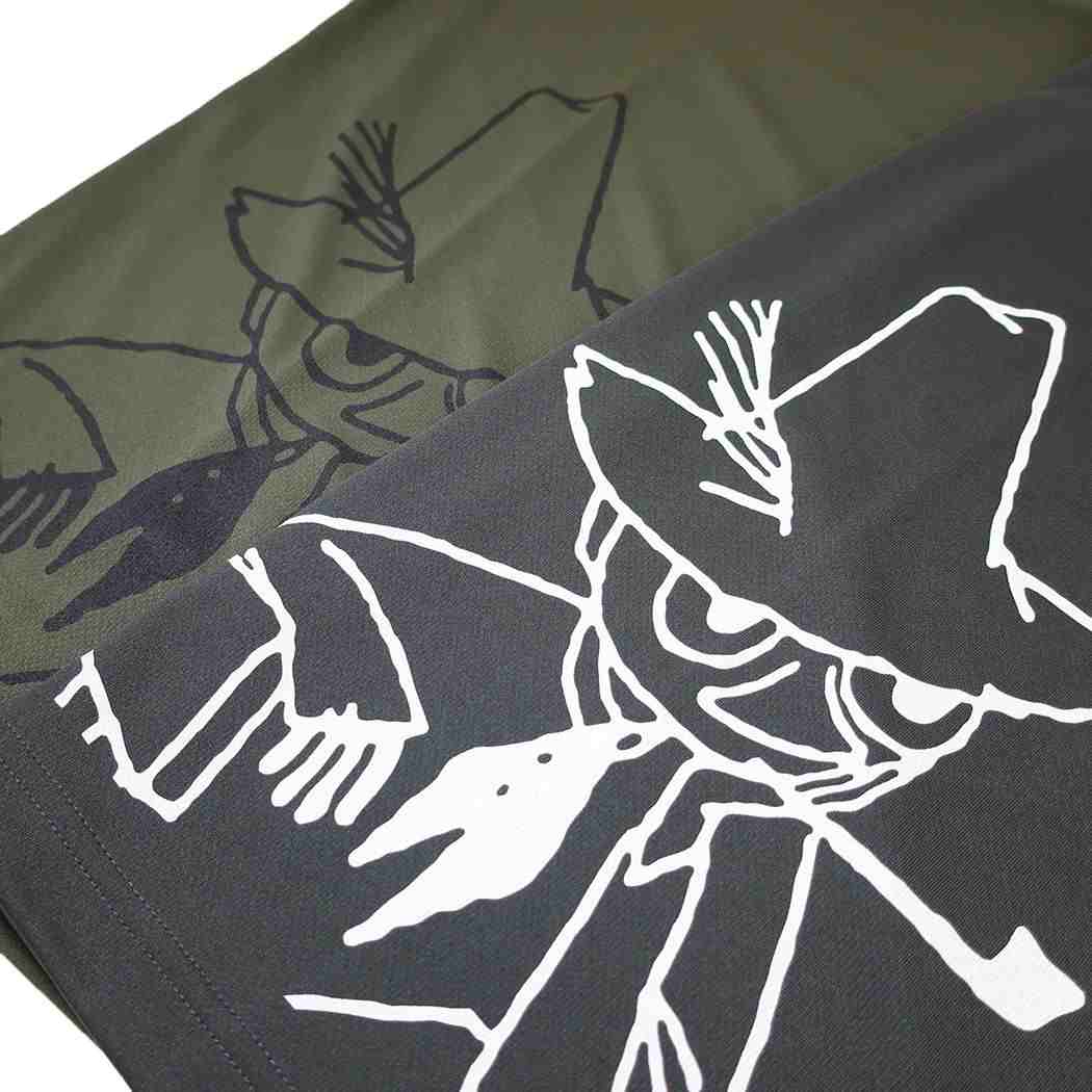 ムーミン Tシャツ リラックスドライ T-SHIRTS スナフキン スモークブラック 北欧 ワタナベ