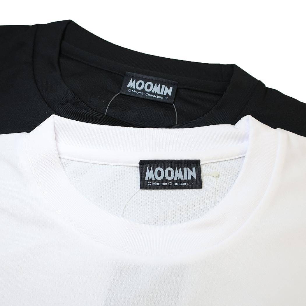 ムーミン Tシャツ リラックスドライ T-SHIRTS ニョロニョロ ブラック 北欧 ワタナベ