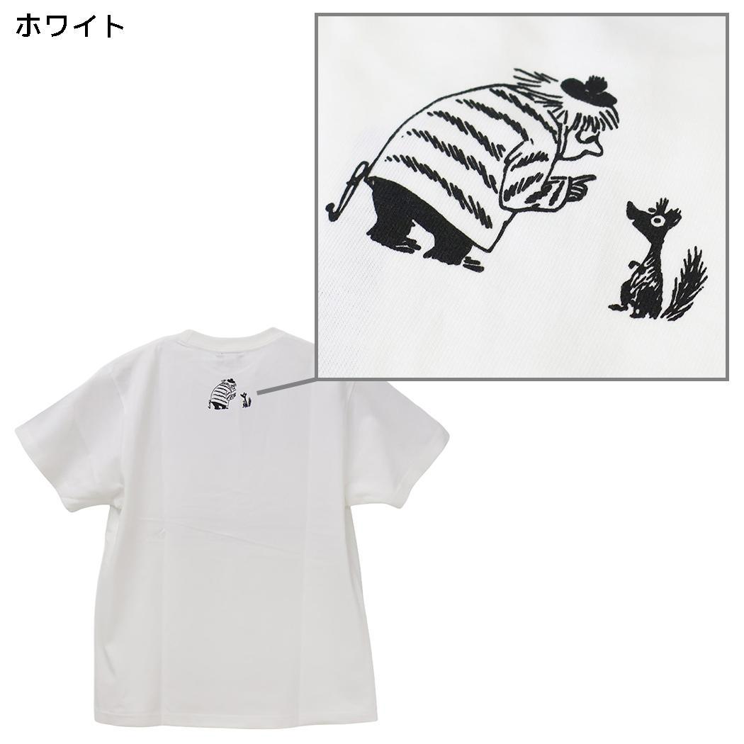 ムーミン T-SHIRTS プレミアムTシャツ 冬 ムーミン＆トゥーティッキ M ホワイト 北欧 ワタナベ