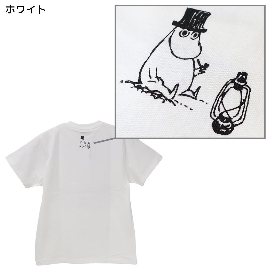 ムーミン T-SHIRTS プレミアムTシャツ 海へ行く ムーミン＆ムーミンママ M ホワイト 北欧 ワタナベ