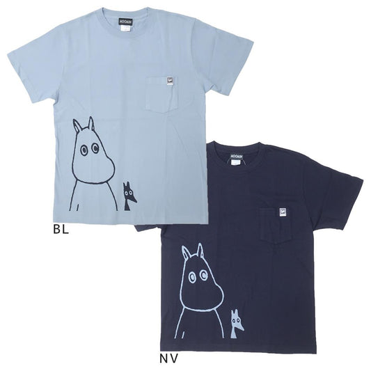 ムーミン Tシャツ T-SHIRTS ポケットTシャツ M 北欧 ワタナベ 半袖 キャラクター グッズ メール便可 シネマコレクション
