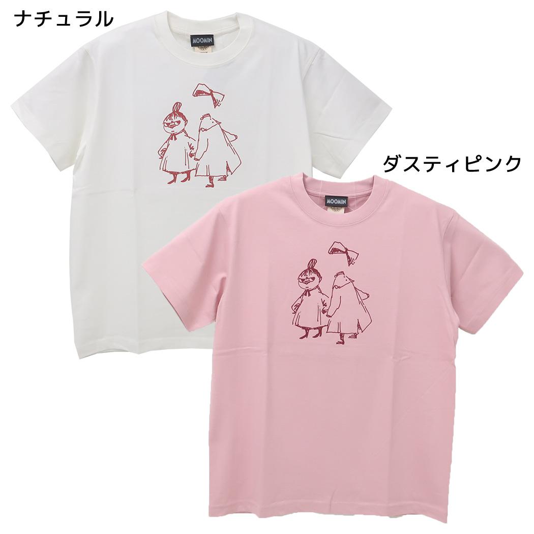 ムーミン Tシャツ オーガニックT-SHIRTS リトルミイ＆ニンニ Mサイズ 北欧 ワタナベ 半袖 キャラクター グッズ メール便可 シネマコレクション
