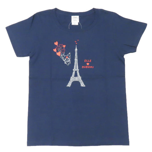 クロミxELLE Tシャツ レディースT-SHIRTS WLサイズ タワー メトロブルー サンリオ ワタナベ 半袖 キャラクター グッズ メール便可 シネマコレクション