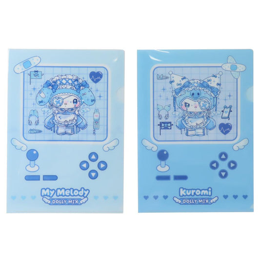 マイメロディ＆クロミ クリアフォルダー A4クリアファイル2枚セット DOLLY MIX サンリオ ワタナベ 新学期準備文具 キャラクター グッズ メール便可 シネマコレクション