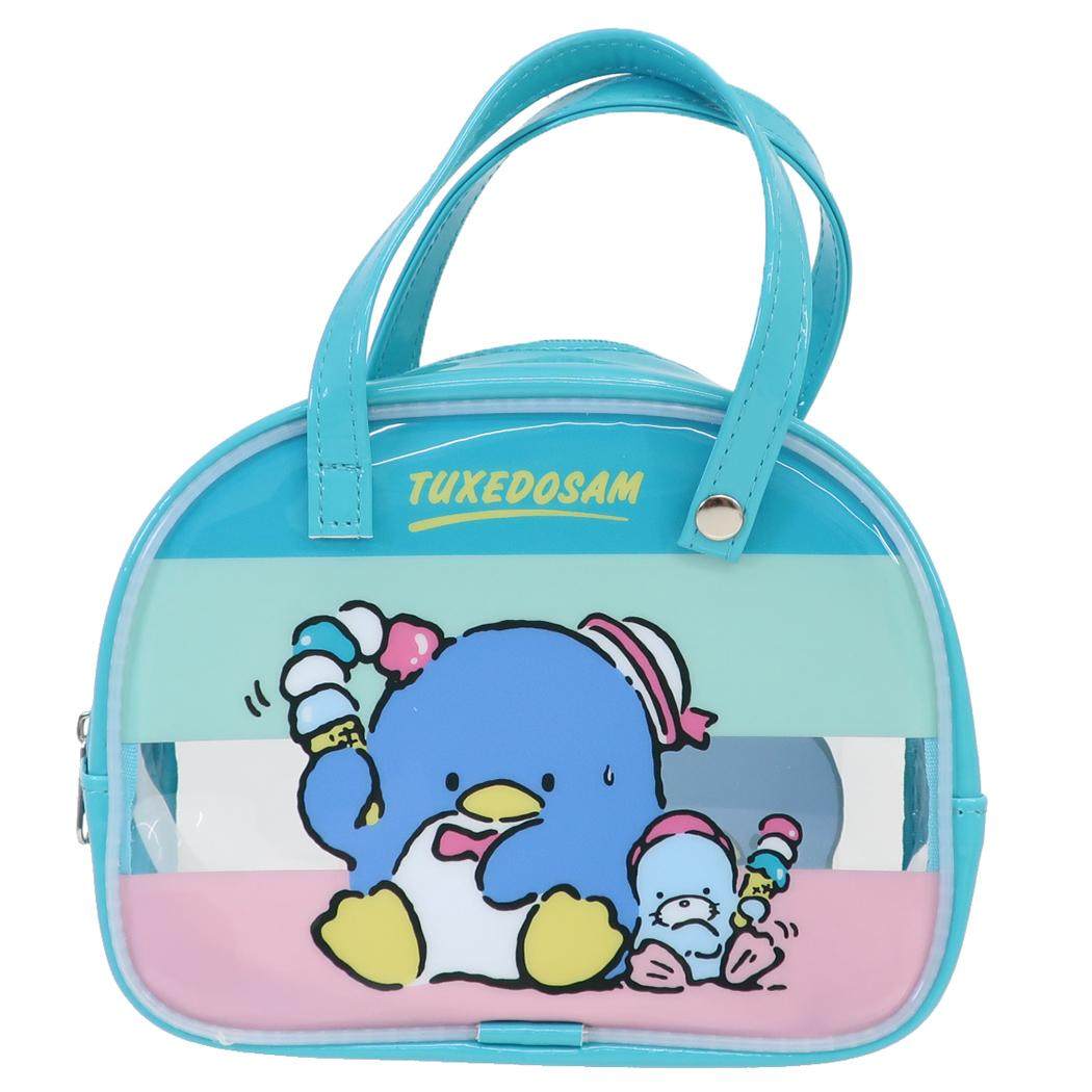 サンリオキャラクターズ コスメポーチ ボストンバッグ風ポーチ タキシードサム Sanrio ワタナベ