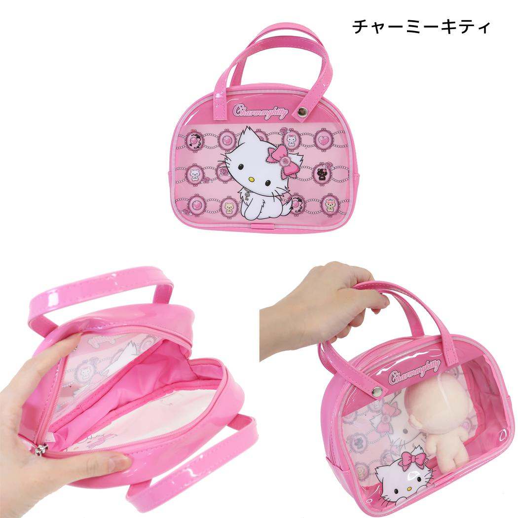 サンリオキャラクターズ コスメポーチ ボストンバッグ風ポーチ チャーミーキティ Sanrio ワタナベ