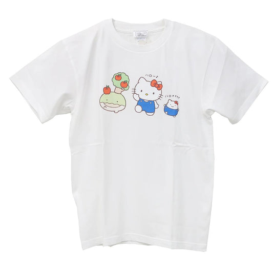 なんでもいきものxサンリオキャラクターズ Tシャツ レディース T-SHIRTS Mサイズ NMxKT/WH Sanrio ワタナベ