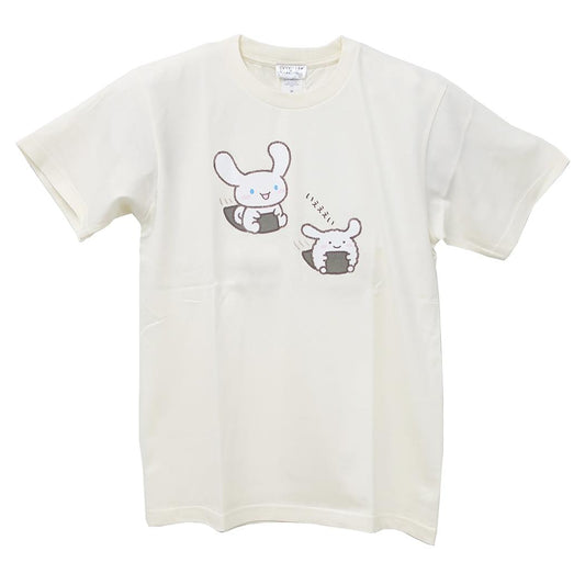 なんでもいきものxサンリオキャラクターズ Tシャツ レディース T-SHIRTS Mサイズ NMxCN/IV Sanrio ワタナベ