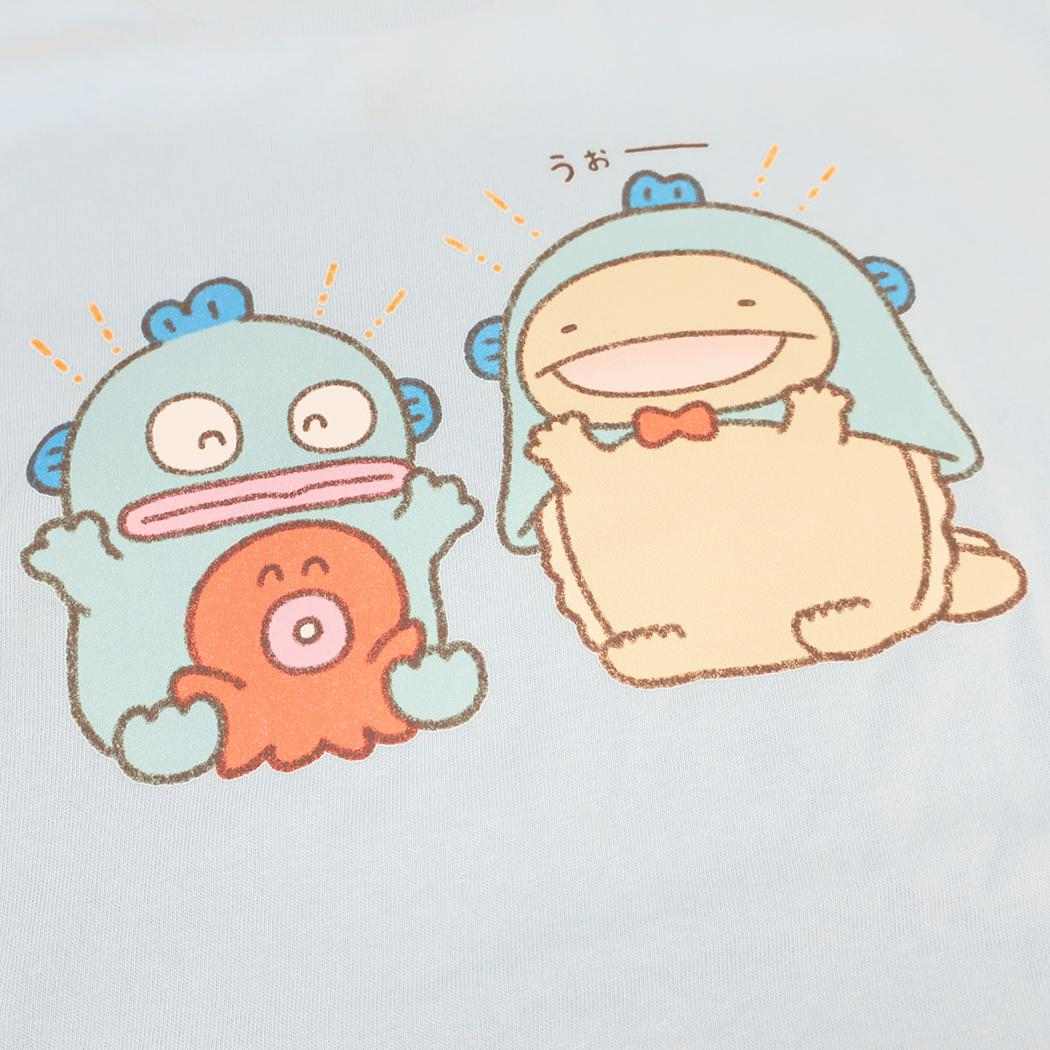 なんでもいきものxサンリオキャラクターズ Tシャツ レディース T-SHIRTS Mサイズ NMxHG/LBL Sanrio ワタナベ