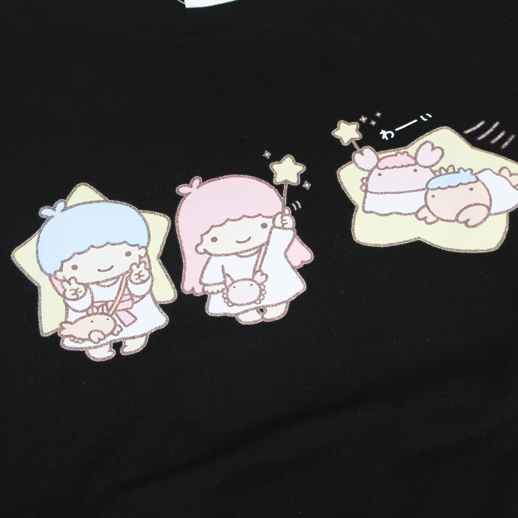 なんでもいきものxサンリオキャラクターズ Tシャツ レディース T-SHIRTS Mサイズ NMxTS/BK Sanrio ワタナベ