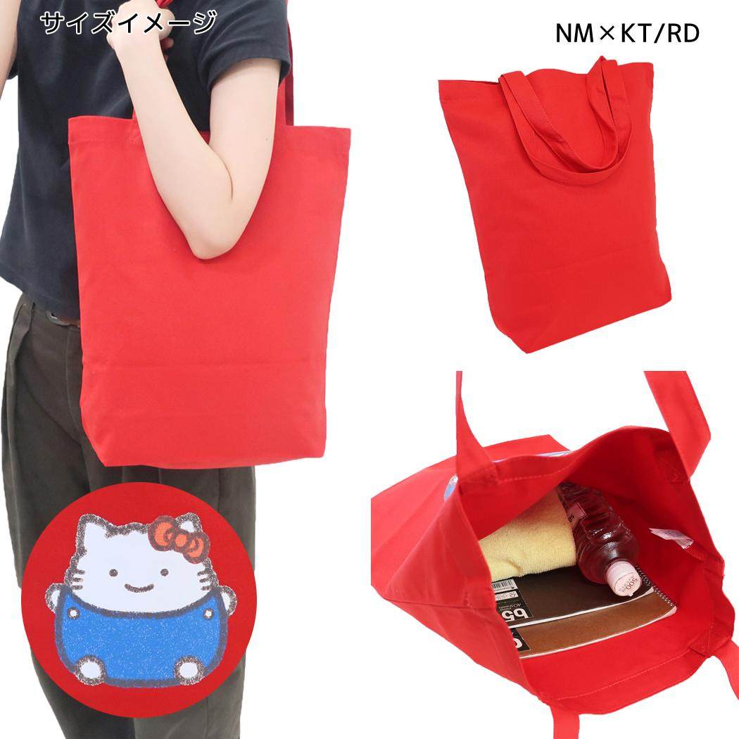 なんでもいきものxサンリオキャラクターズ 手提げかばん トートバッグ NMxKT/RD Sanrio ワタナベ