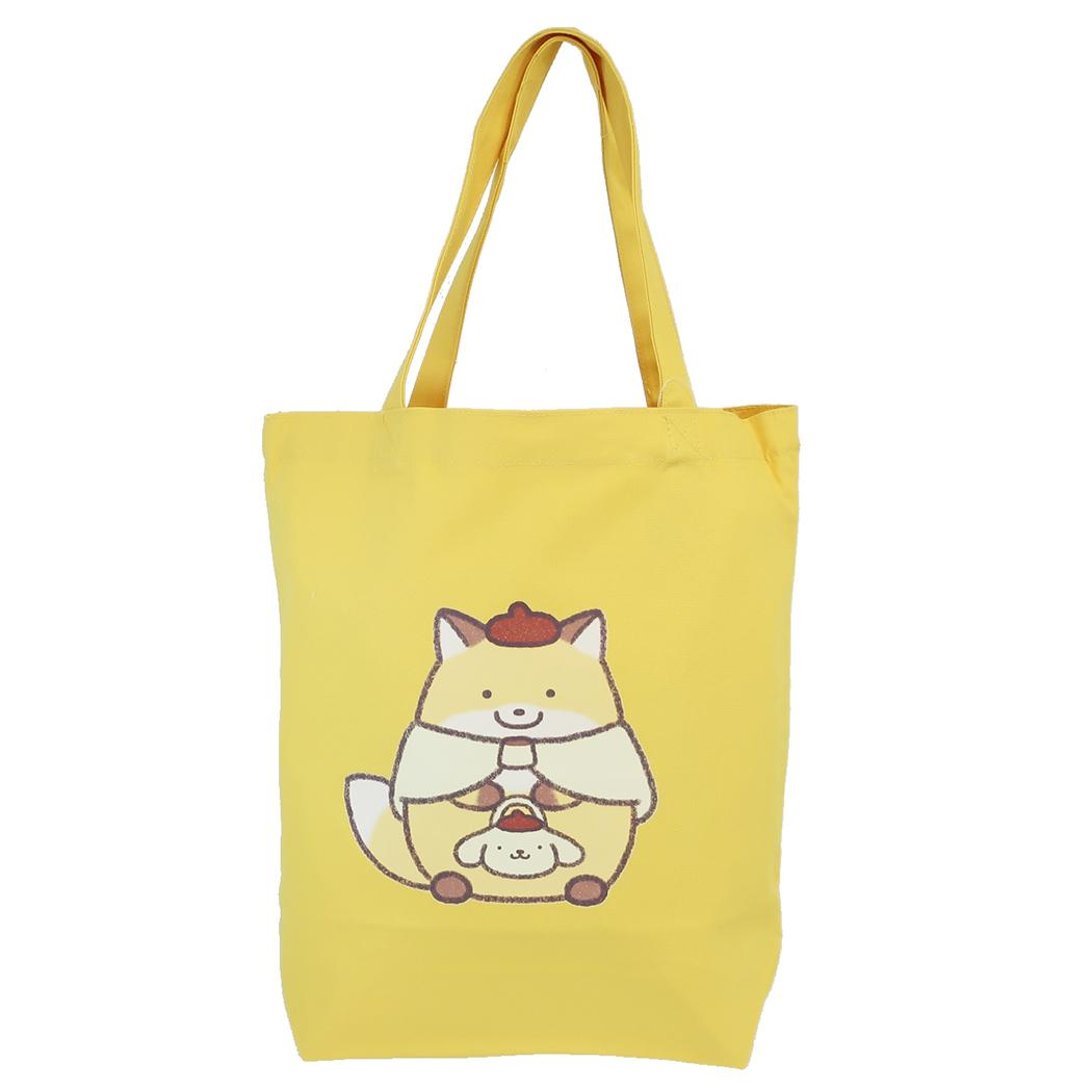 なんでもいきものxサンリオキャラクターズ 手提げかばん トートバッグ NMxPN/YE Sanrio ワタナベ