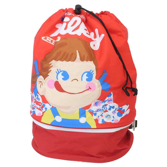 ペコちゃん リュックバッグ 2wayバックパック ミルキーPKG ワタナベ 2層式 ビーチバッグ 海プール 体操服かばん キャラクター グッズ シネマコレクション