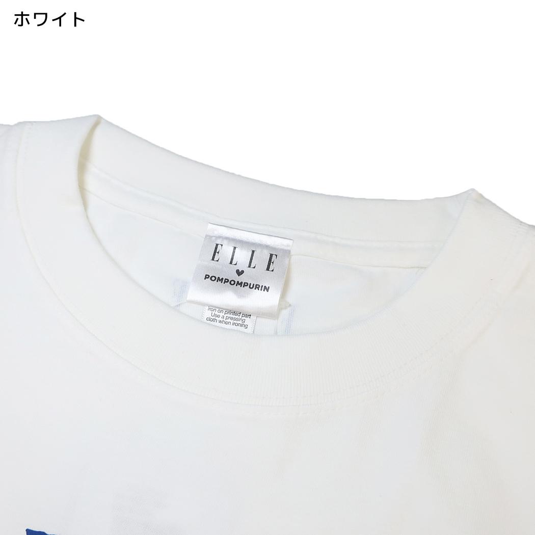 ELLExポムポムプリン T-SHIRTS プレミアムTシャツ ホワイト ワタナベ