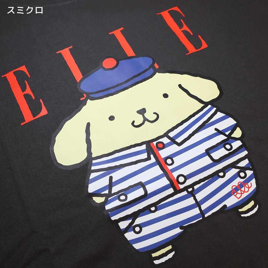 ELLExポムポムプリン T-SHIRTS プレミアムTシャツ スミクロ ワタナベ