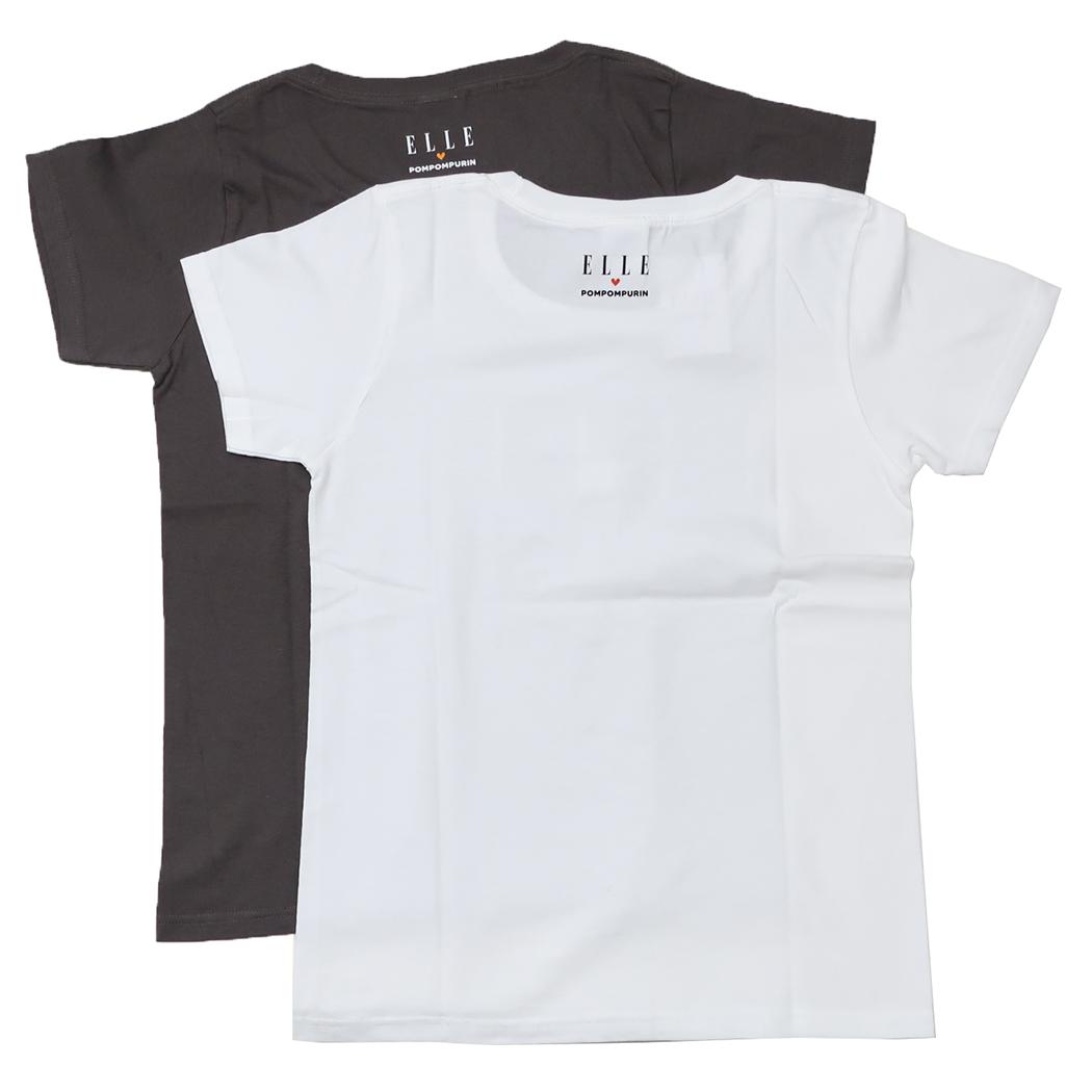 ELLExポムポムプリン Tシャツ レディース T-SHIRTS CH サンリオ ワタナベ