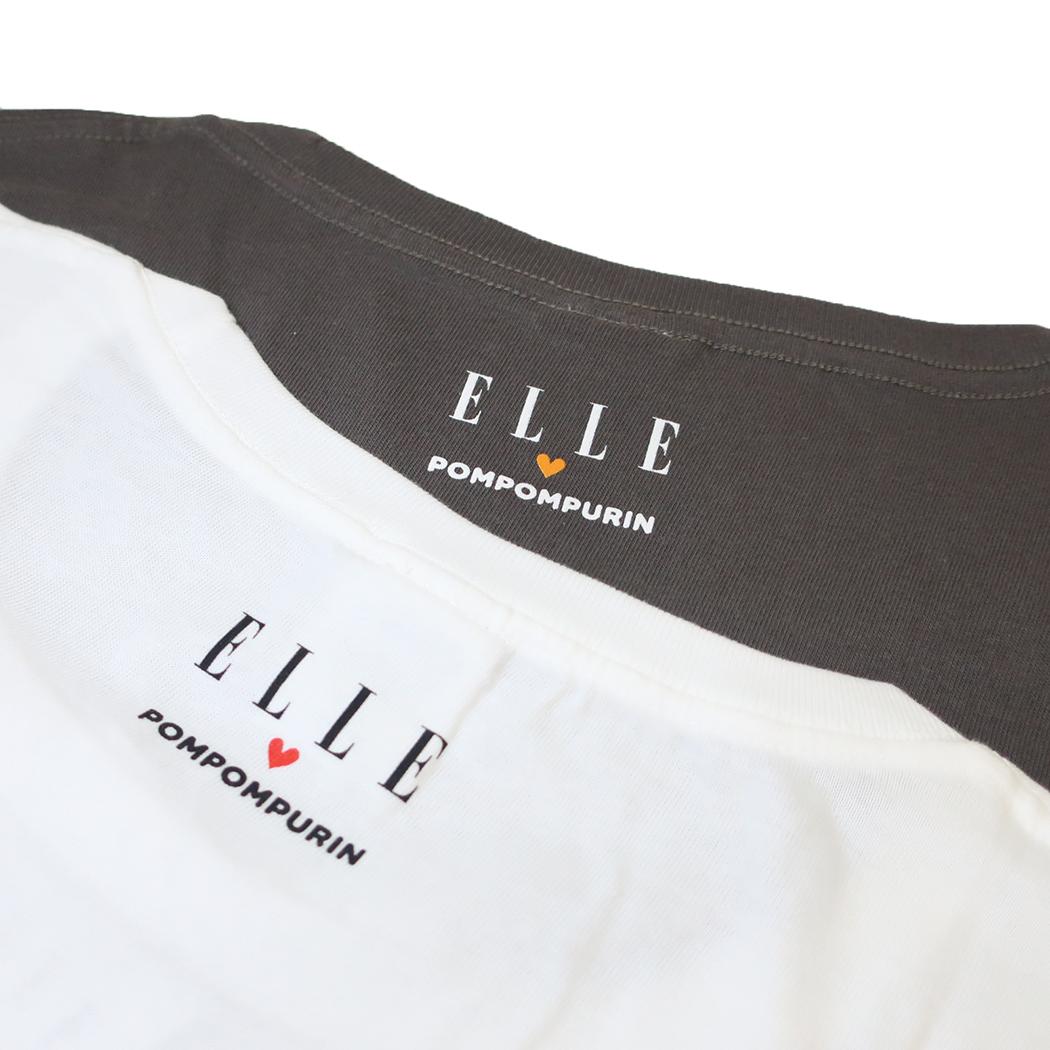 ELLExポムポムプリン Tシャツ レディース T-SHIRTS WH サンリオ ワタナベ