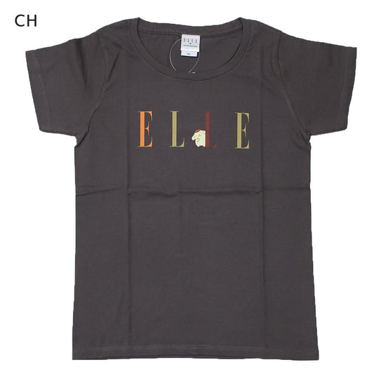 ELLExポムポムプリン Tシャツ レディース T-SHIRTS CH サンリオ ワタナベ