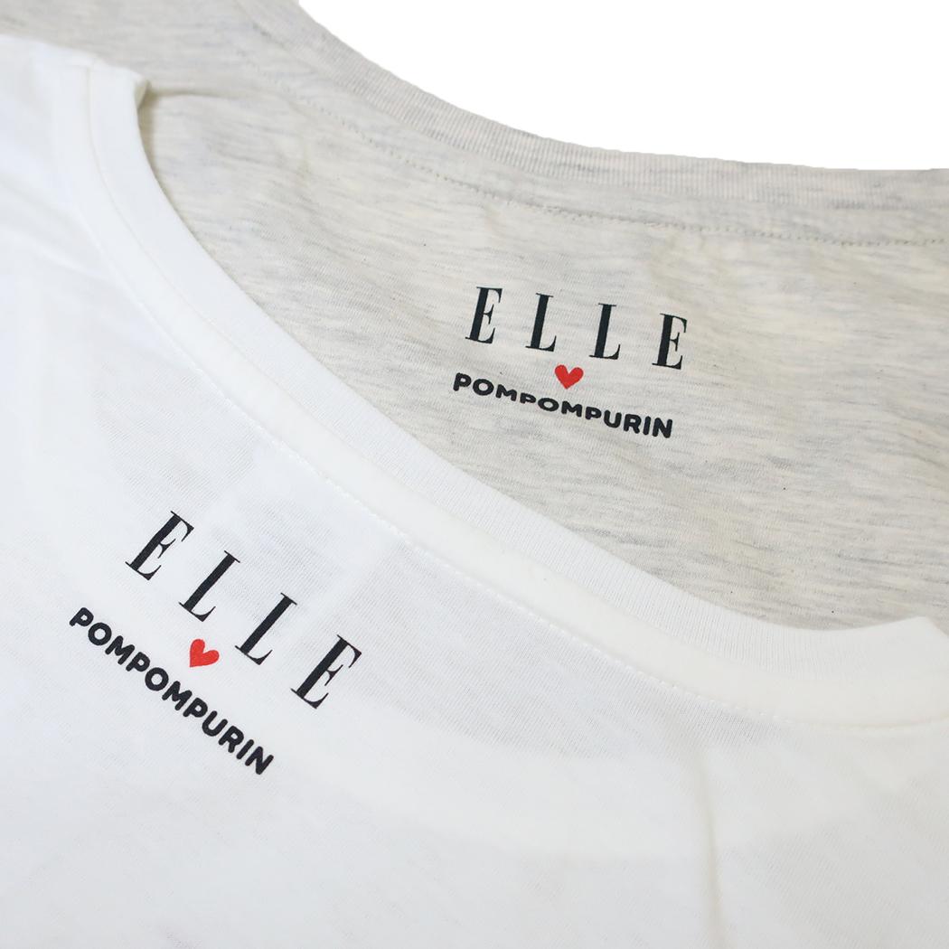 ELLExポムポムプリン Tシャツ ドルマン T-SHIRTS OM サンリオ ワタナベ