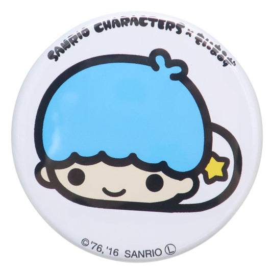 リトルツインスターズ 缶バッジ カンバッジ SANRIO CHARACTERS x もにまるず キキ サンリオ ワタナベ コレクション雑貨 キャラクター グッズ メール便可 シネマコレクション