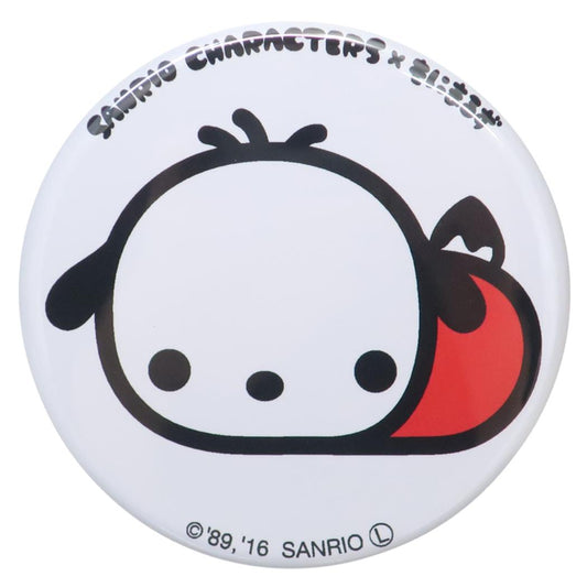 ポチャッコ 缶バッジ カンバッジ SANRIO CHARACTERS x もにまるず サンリオ ワタナベ コレクション雑貨 キャラクター グッズ メール便可 シネマコレクション