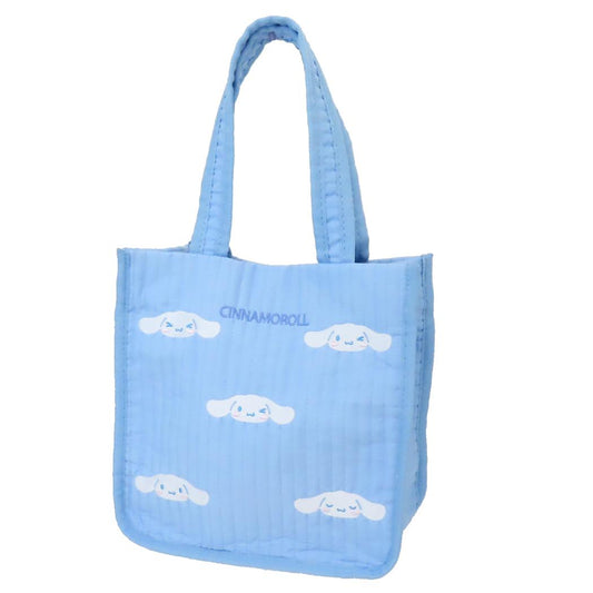 シナモロール トートバッグ ダイカット刺繍ヌビトート サンリオ ヤスダ通商 手提げかばん お弁当かばん キャラクター グッズ シネマコレクション