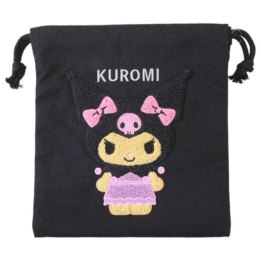 クロミ 巾着 サガラ刺繍巾着ポーチ 日焼けアート P02 サンリオ ヤスダ通商 小物入れ キャラクター グッズ メール便可 シネマコレクション