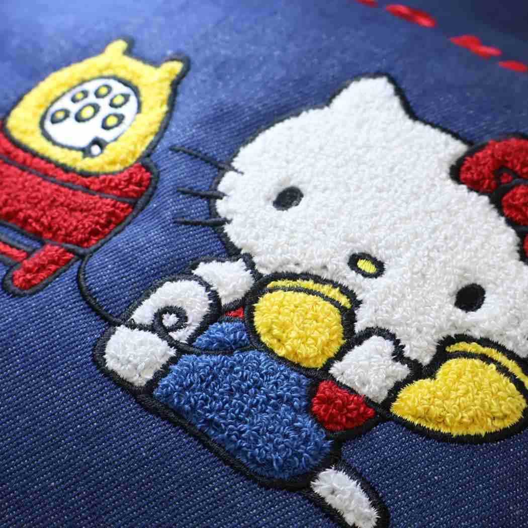 ハローキティ 手提げかばん デニムサガラ トートバッグ サンリオ ヤスダ通商