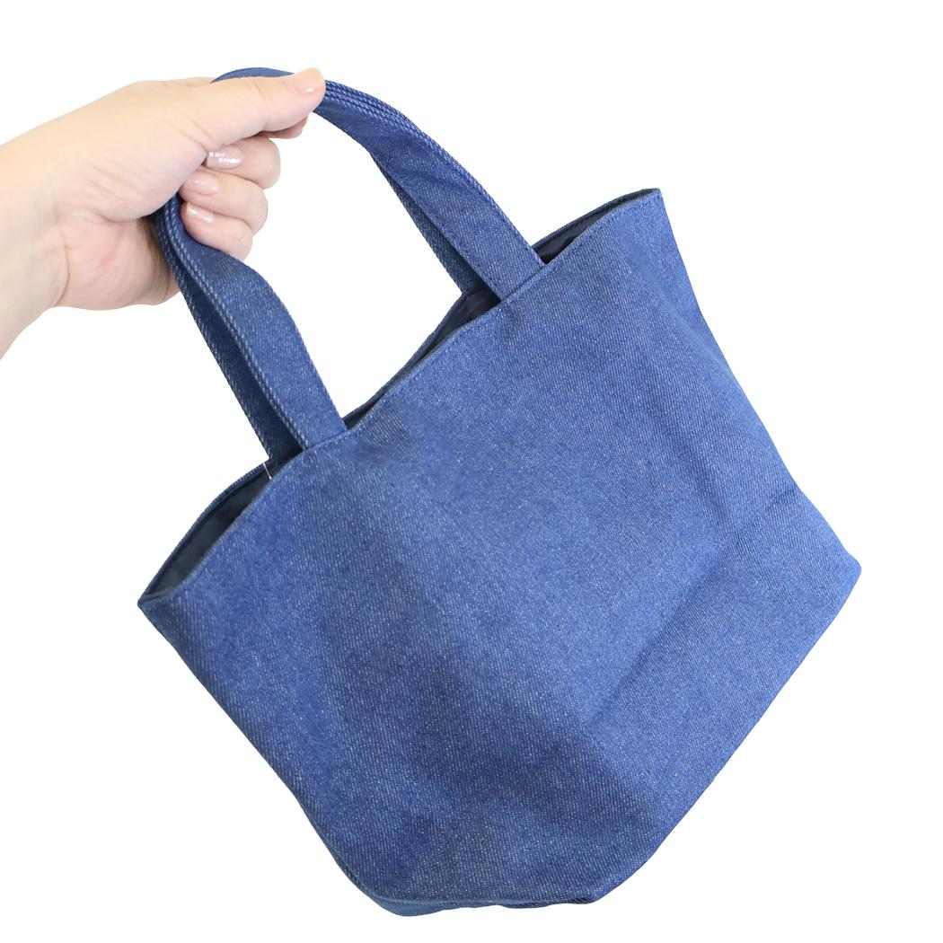 ハローキティ お弁当かばん デニムサガラ ランチバッグ サンリオ ヤスダ通商