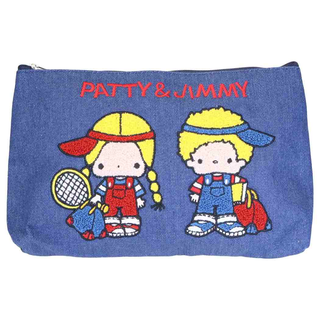 パティ＆ジミー コスメポーチ デニムサガラ ポーチ 小物入れ サンリオ ヤスダ通商