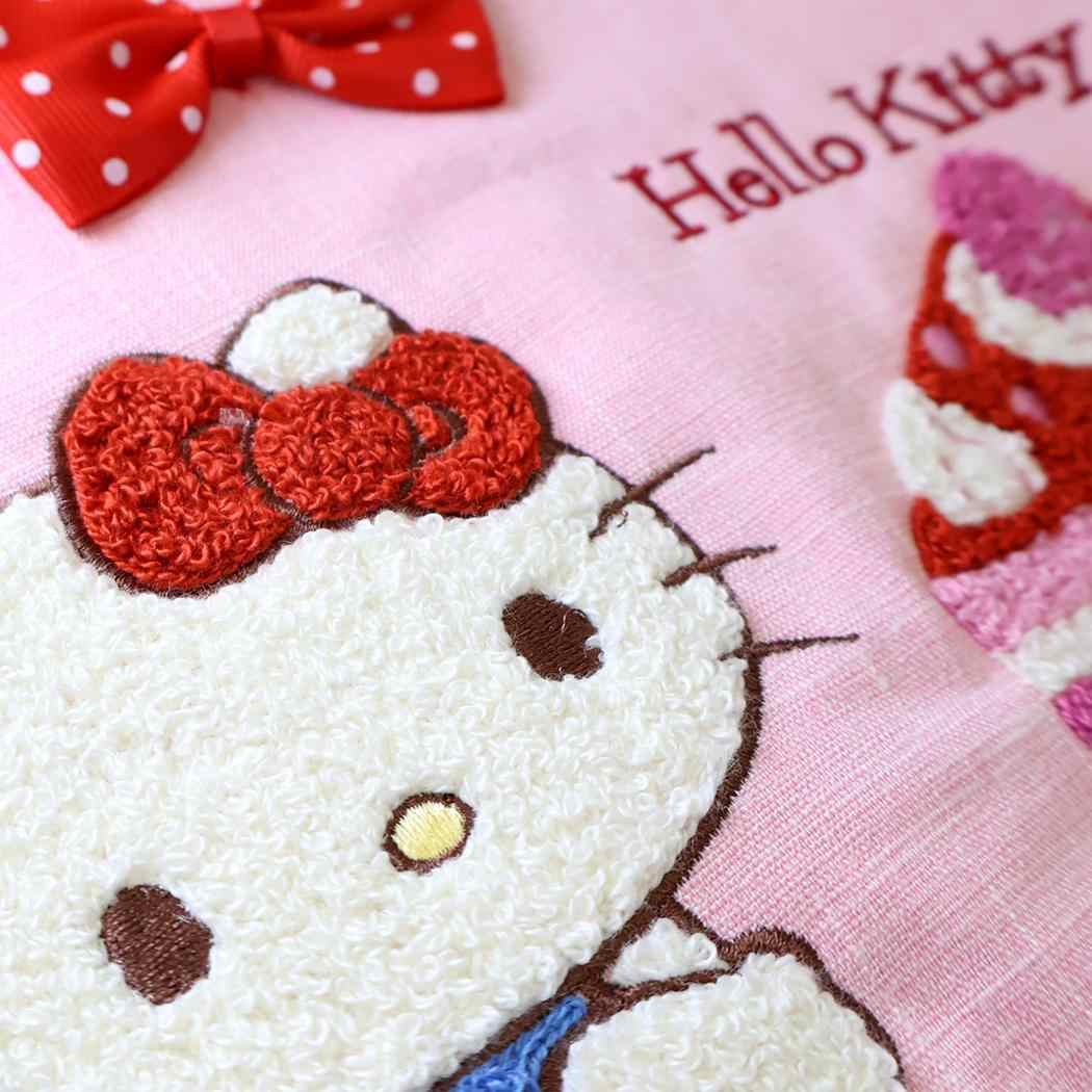 ハローキティ お弁当かばん サガラ刺繍 トートバッグ ショートケーキ サンリオ ヤスダ通商