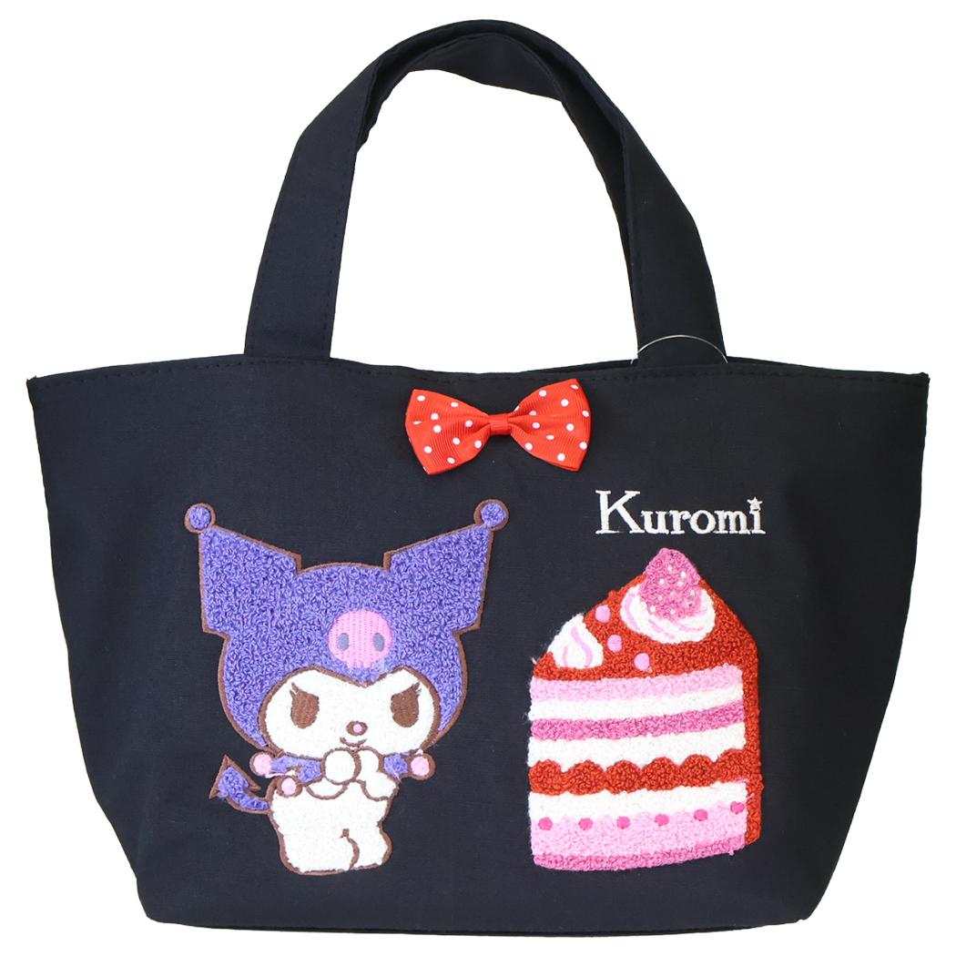 クロミ お弁当かばん サガラ刺繍 トートバッグ ショートケーキ サンリオ ヤスダ通商