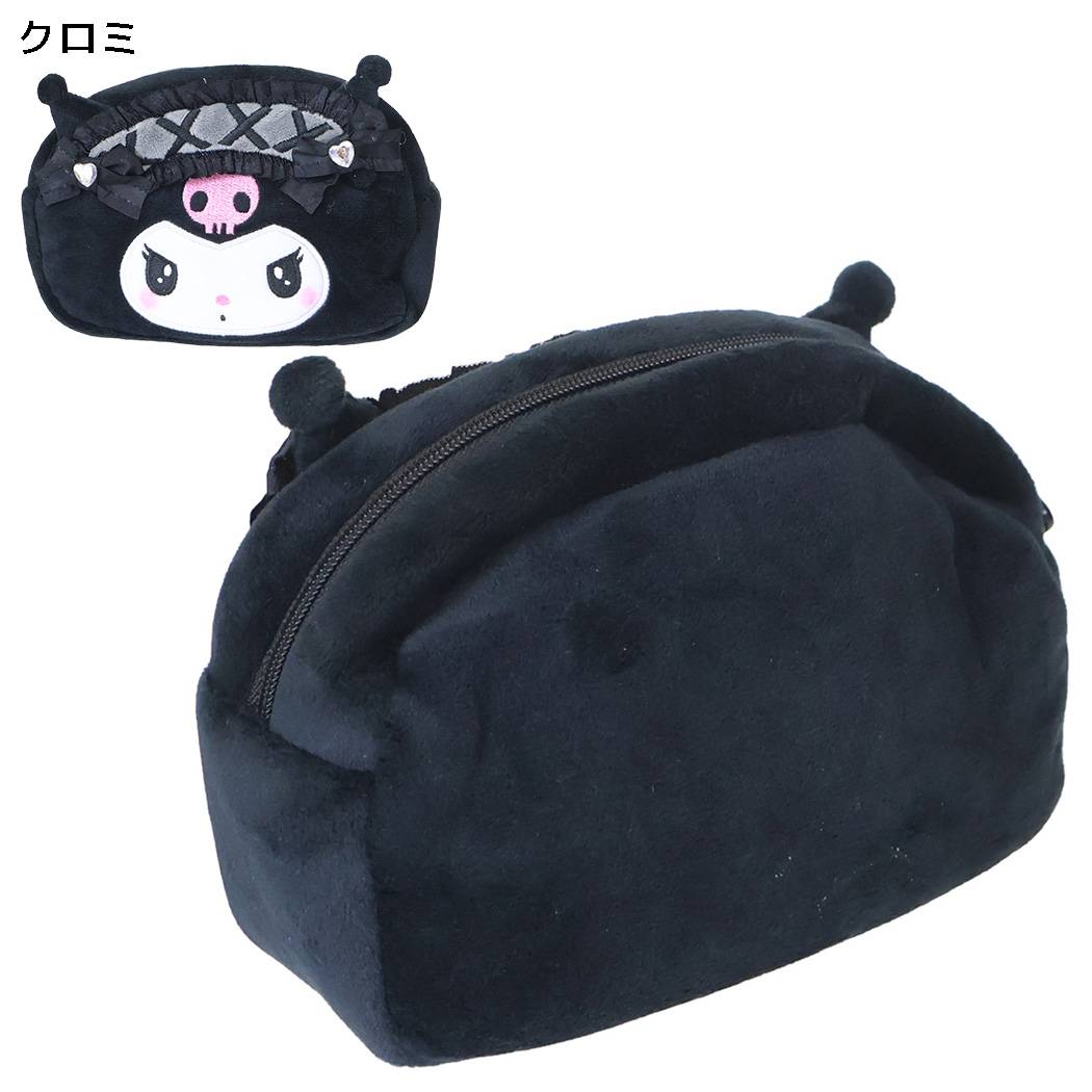 サンリオキャラクターズ マルチポーチ ダイカット ミニポーチ 化粧ポーチ クロミ Sanrio ヤスダ通商