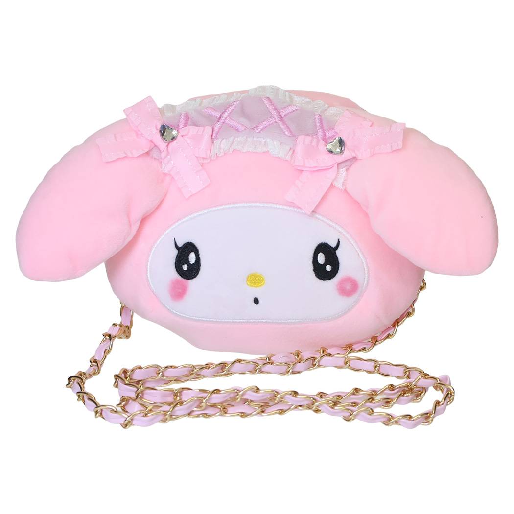サンリオキャラクターズ 肩掛けバッグ ダイカット ショルダーバッグ チェーンショルダーバッグ ポシェット マイメロディ Sanrio ヤスダ通商